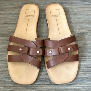 Dolce Vita brown leather sandals, worn once